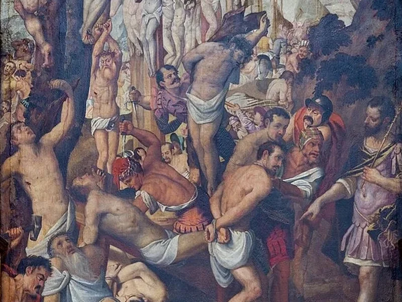 1647-Angiolo Everardi - Chiesa di San Giovanni Evangelista - Diecimila crocifissi sul monte Ararat - Brescia
